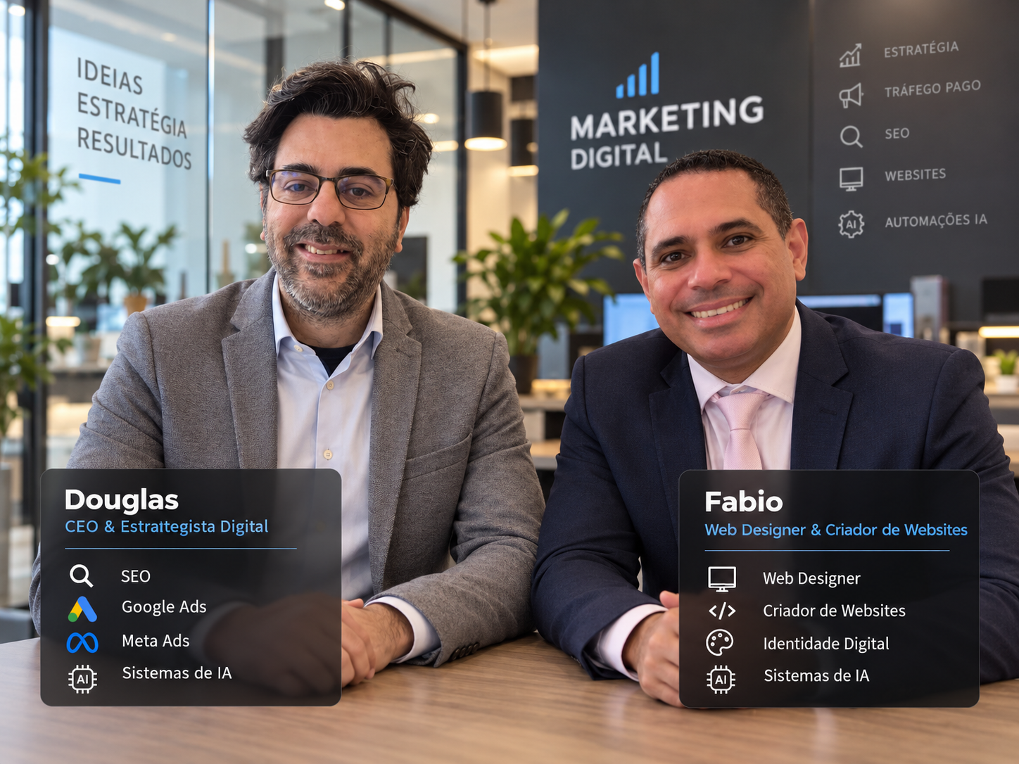 Equipa da Agência de Marketing Digital de Douglas